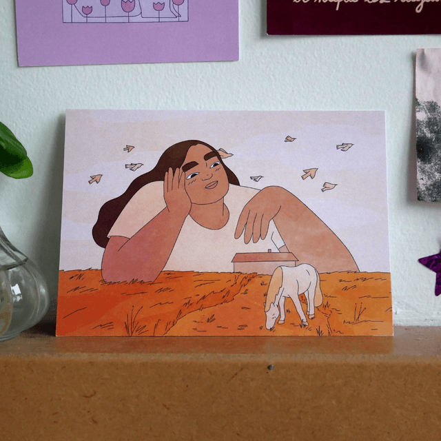 Illustration A6 - Campagne orange