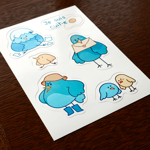 Stickers oiseaux