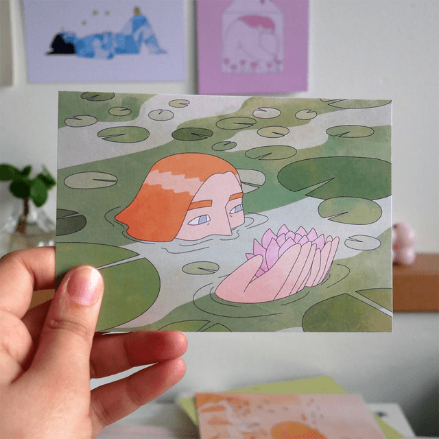 Illustration A6 - Nénuphar