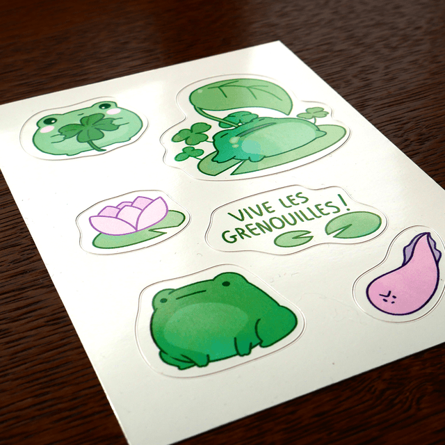 stickers grenouilles